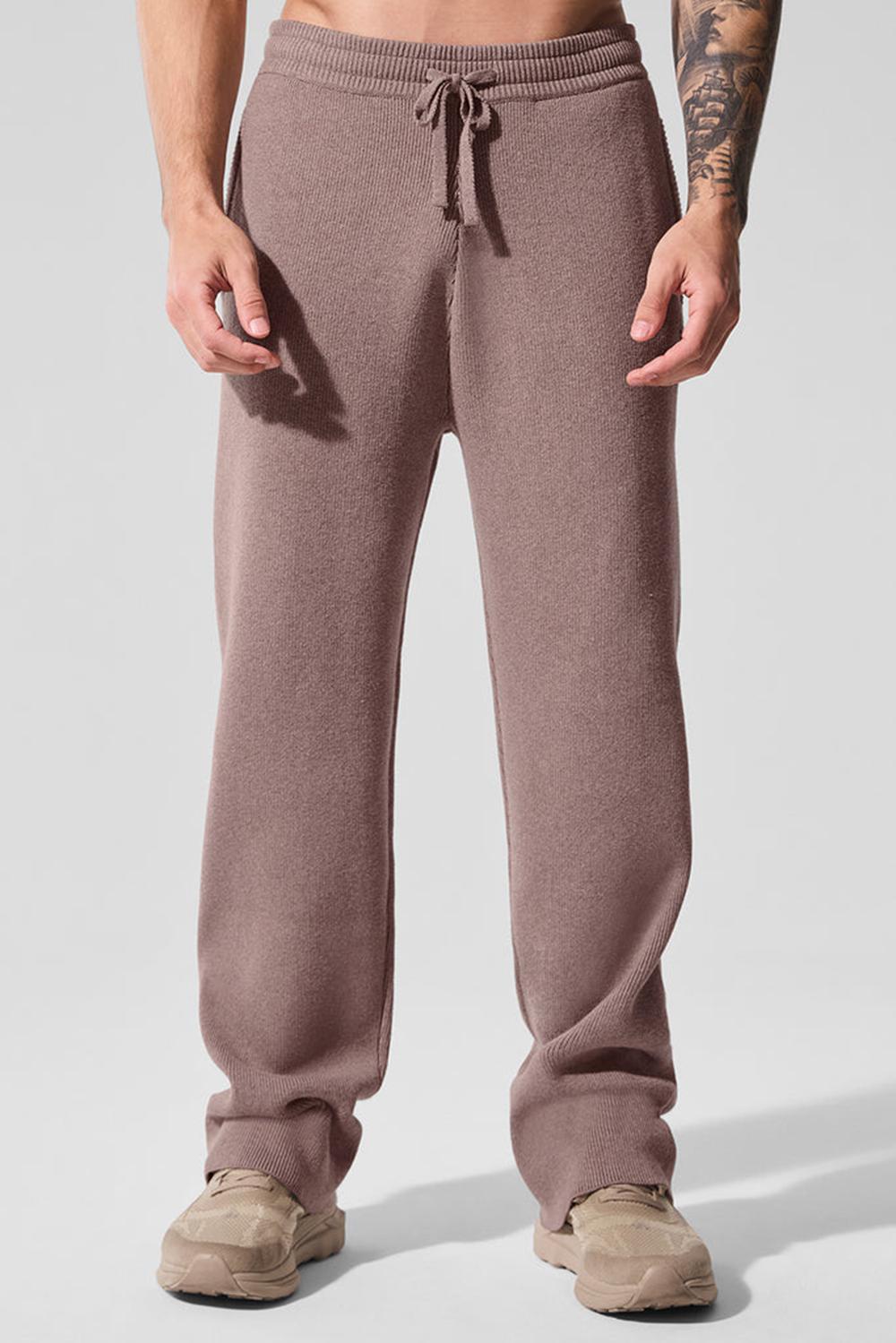 Παντελονι Φορμα ανδρικα Alo Yoga Scholar Straight Leg Mushroom Heather | Greece  KZRPL-4538