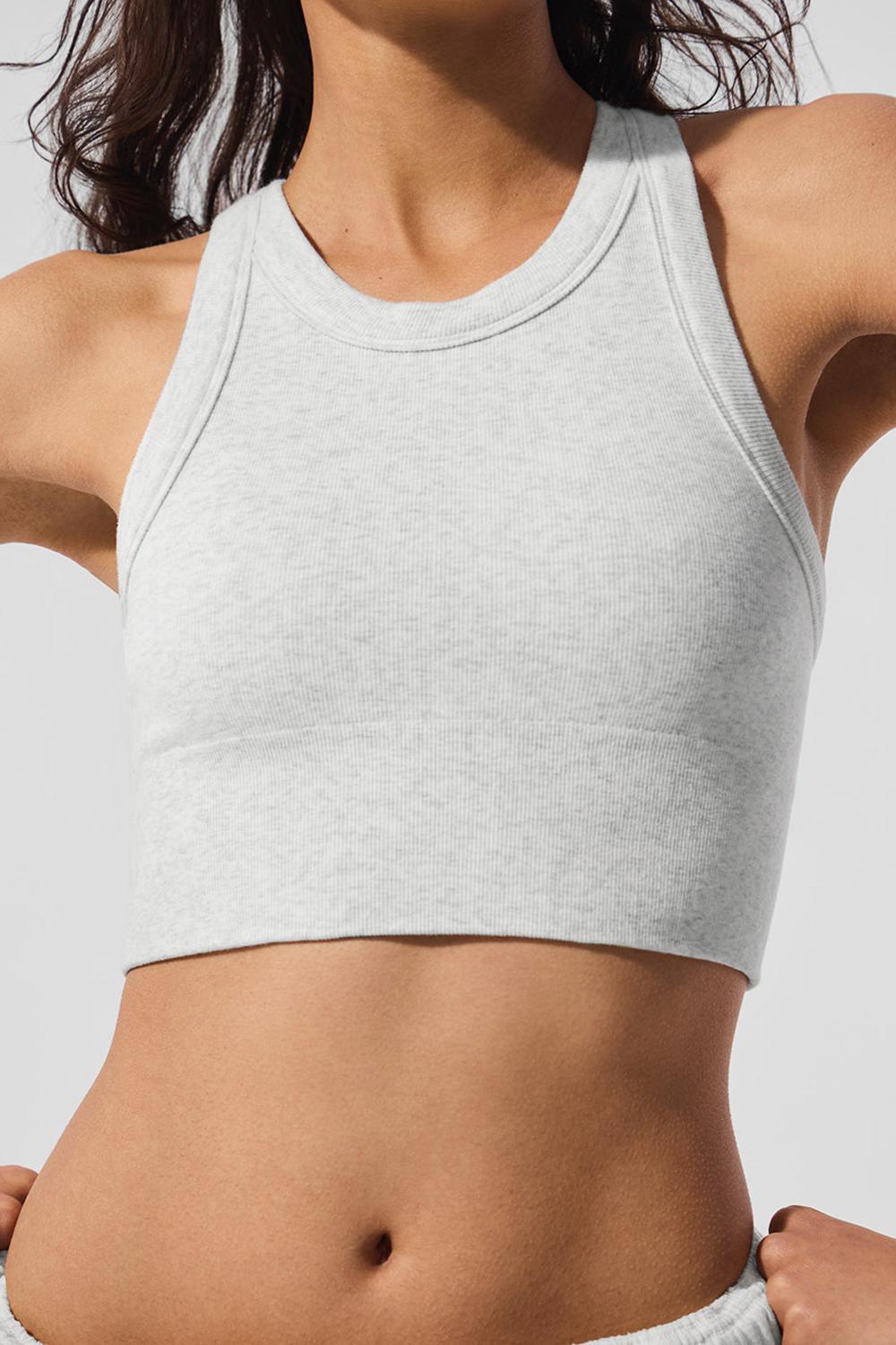 Αθλητικο Σουτιεν γυναικεια Alo Yoga Seamless Delight High Neck ασπρα | Greece  BZSUW-3740