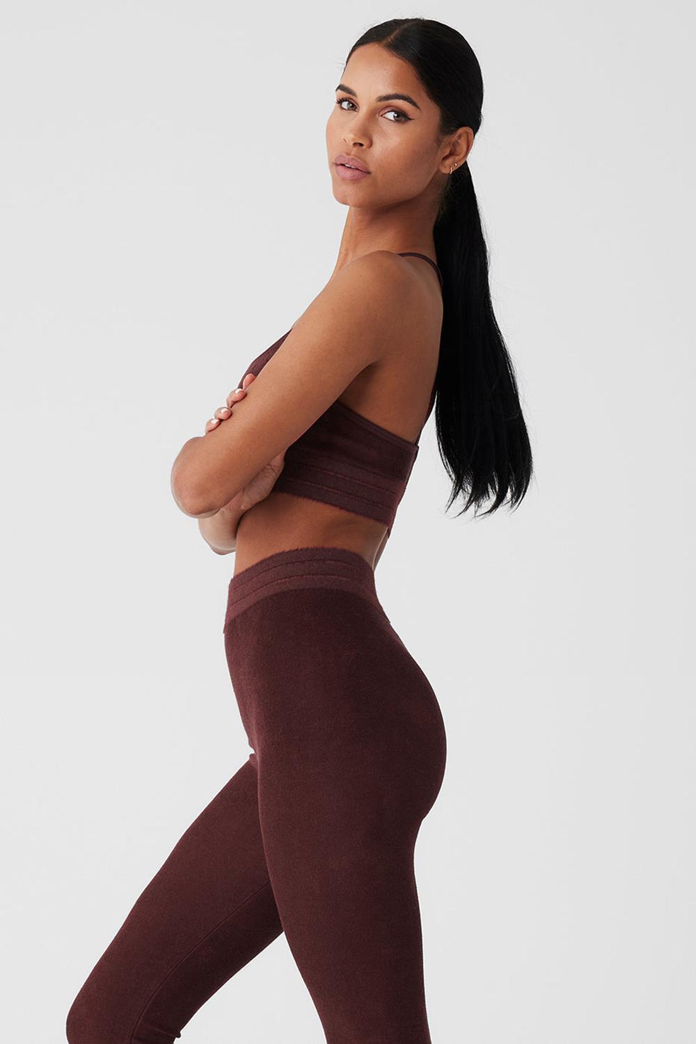Αθλητικο Σουτιεν γυναικεια Alo Yoga Seamless Luxe Terry Cuddle Cherry Cola | Greece  XDQFC-0865