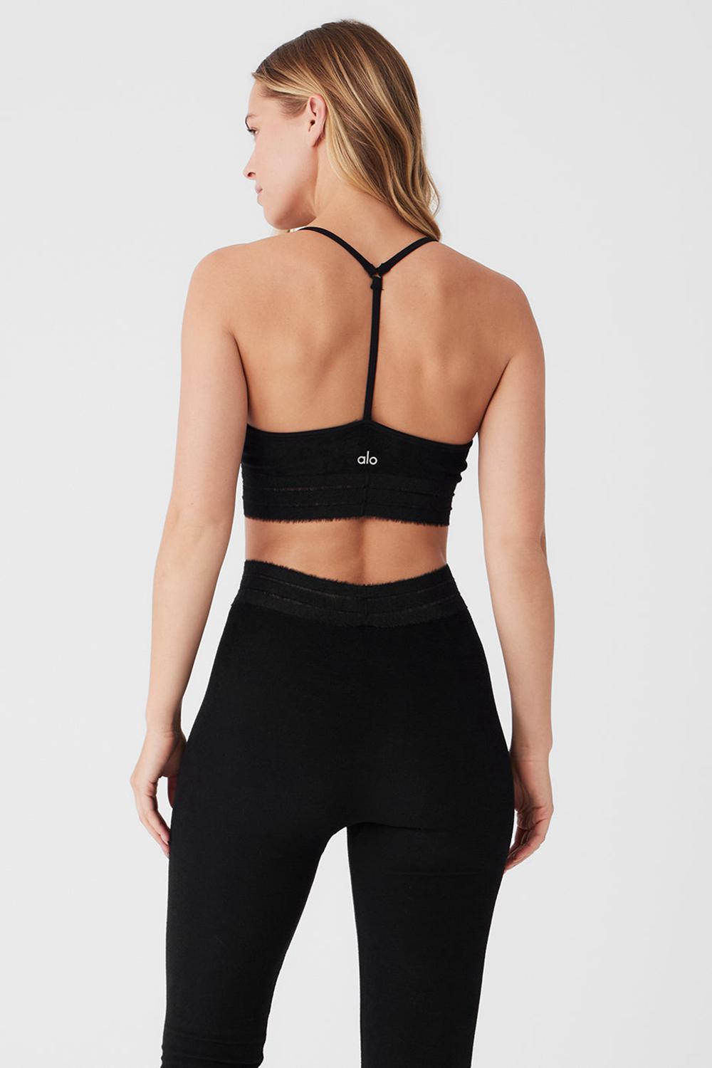 Αθλητικο Σουτιεν γυναικεια Alo Yoga Seamless Luxe Terry Cuddle μαυρα | Greece  BVWOI-0847