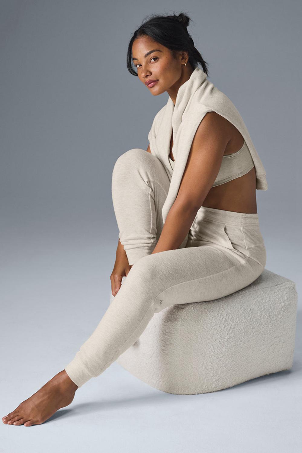 Παντελονι Φορμα γυναικεια Alo Yoga Soho Oatmeal Heather | Greece  TSJOR-2693