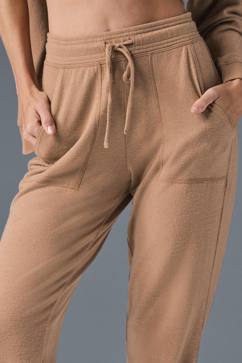Παντελονι Φορμα γυναικεια Alo Yoga Soho Toasted Almond | Greece  GMIBT-8759