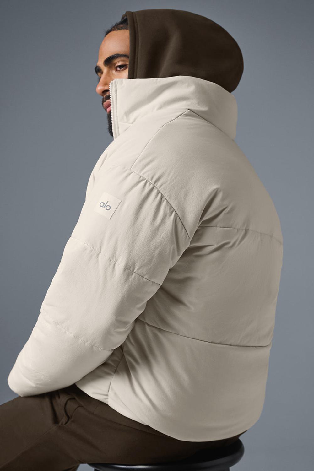 Μπουφαν Φουσκωτο ανδρικα Alo Yoga Stretch Woven Street Bone | Greece  VNTWG-2486