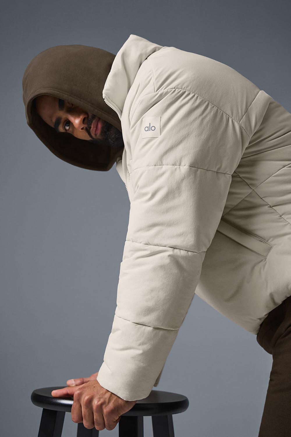 Μπουφαν Φουσκωτο ανδρικα Alo Yoga Stretch Woven Street Bone | Greece  VNTWG-2486