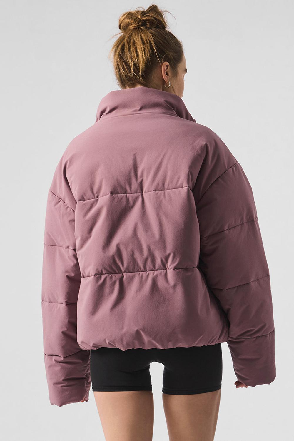 Μπουφαν Φουσκωτο γυναικεια Alo Yoga Stretch Woven Street Woodrose | Greece  QRBVG-8413