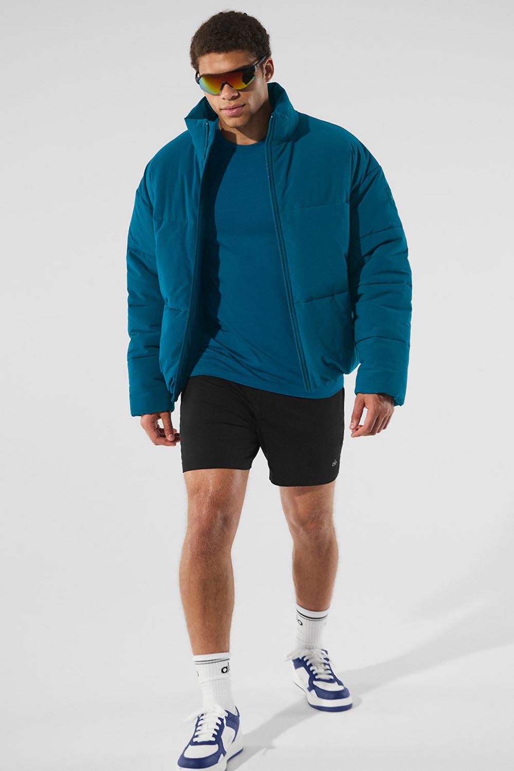 Μπουφαν Φουσκωτο ανδρικα Alo Yoga Stretch Woven Street μπλε | Greece  YVWTQ-0158