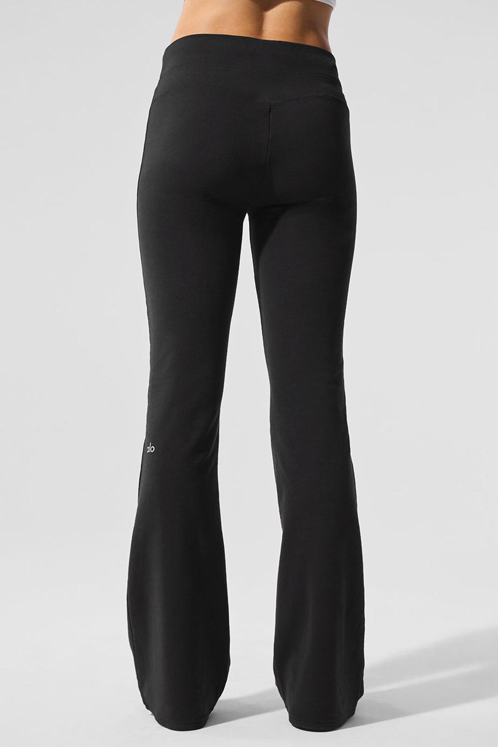 Παντελονι Φορμα γυναικεια Alo Yoga Sway Bootcut μαυρα | Greece  DHEVX-1709