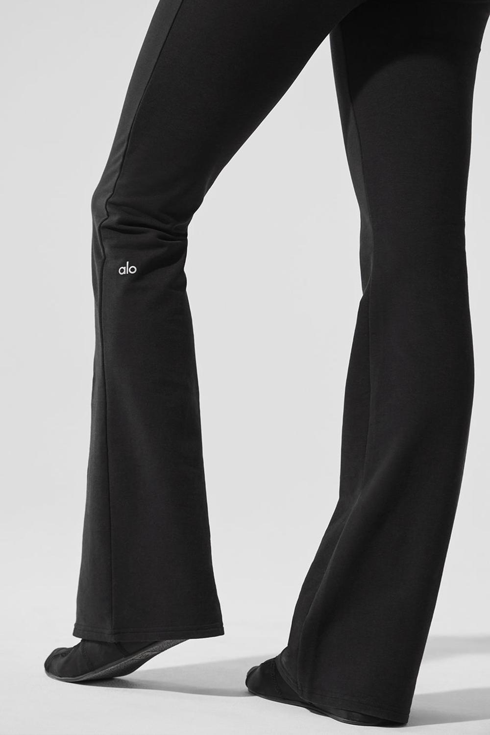 Παντελονι Φορμα γυναικεια Alo Yoga Sway Bootcut μαυρα | Greece  DHEVX-1709