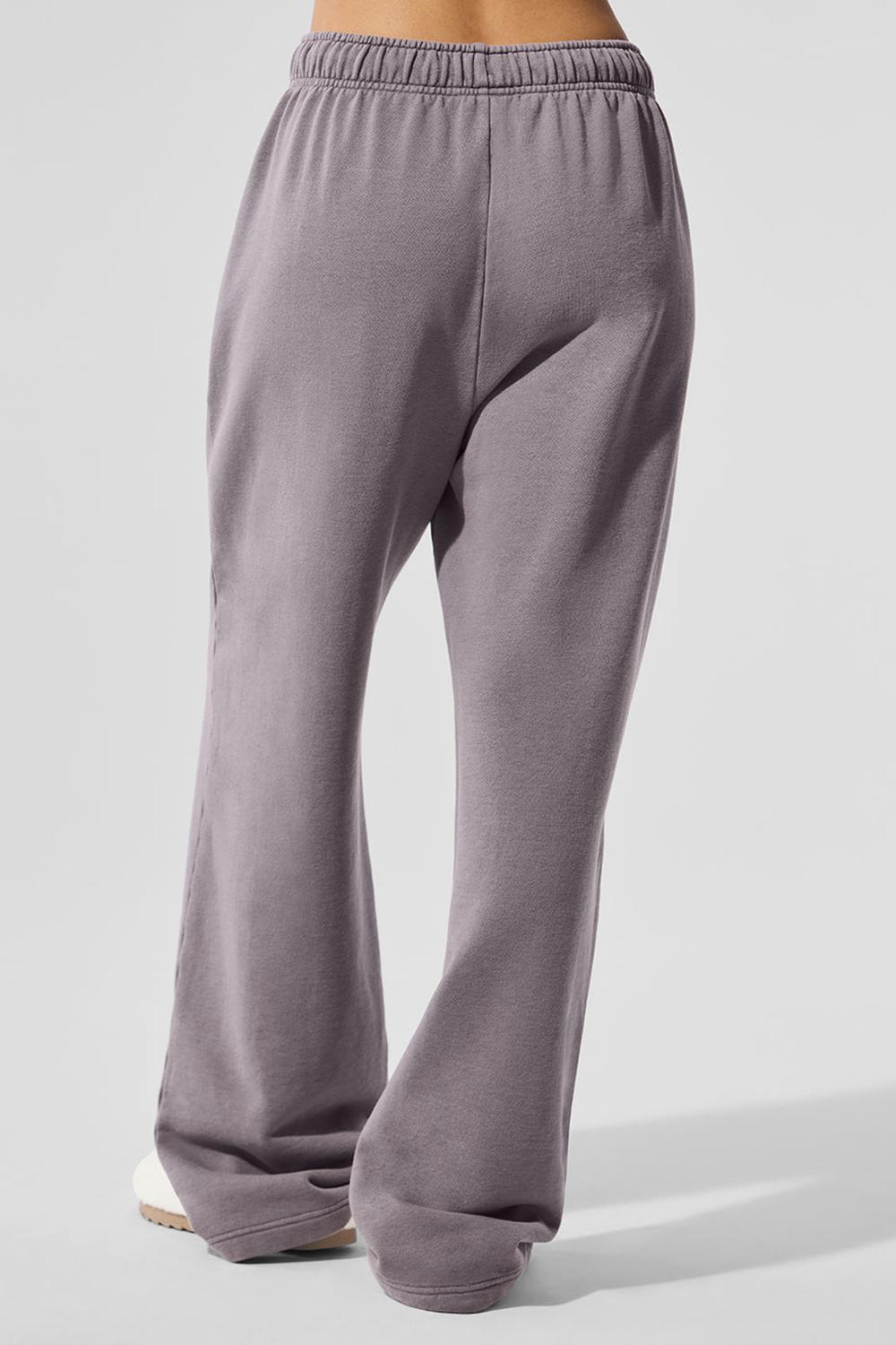 Παντελονι Φορμα γυναικεια Alo Yoga Washed Accolade Straight Leg γκρι ανοιχτο μπλε | Greece  XZRGF-5174