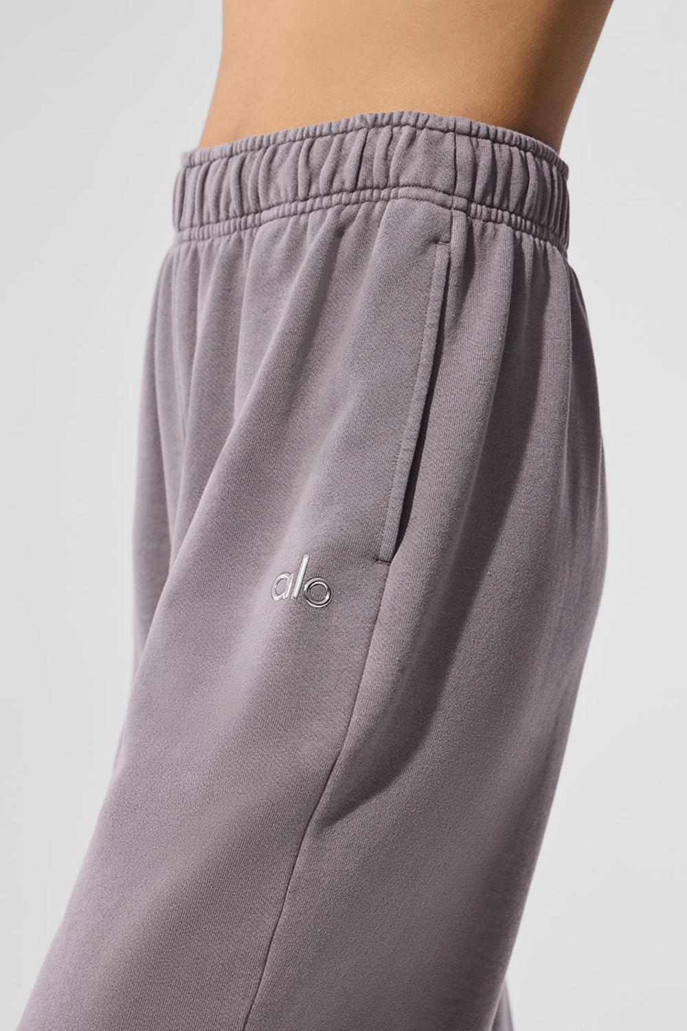 Παντελονι Φορμα γυναικεια Alo Yoga Washed Accolade Straight Leg γκρι ανοιχτο μπλε | Greece  XZRGF-5174