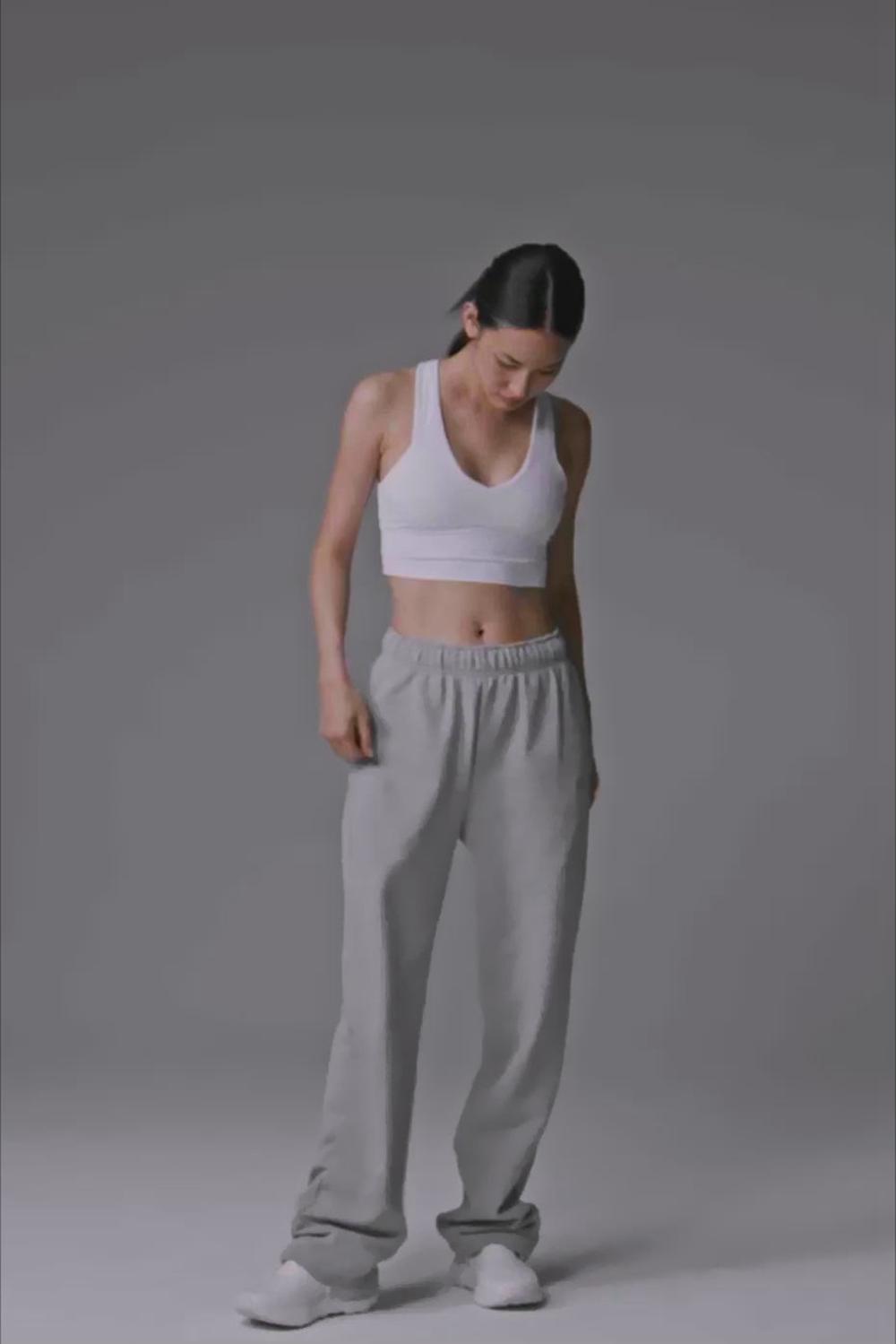 Παντελονι Φορμα γυναικεια Alo Yoga Washed Accolade Straight Leg γκρι ανοιχτο μπλε | Greece  EMPRL-7204