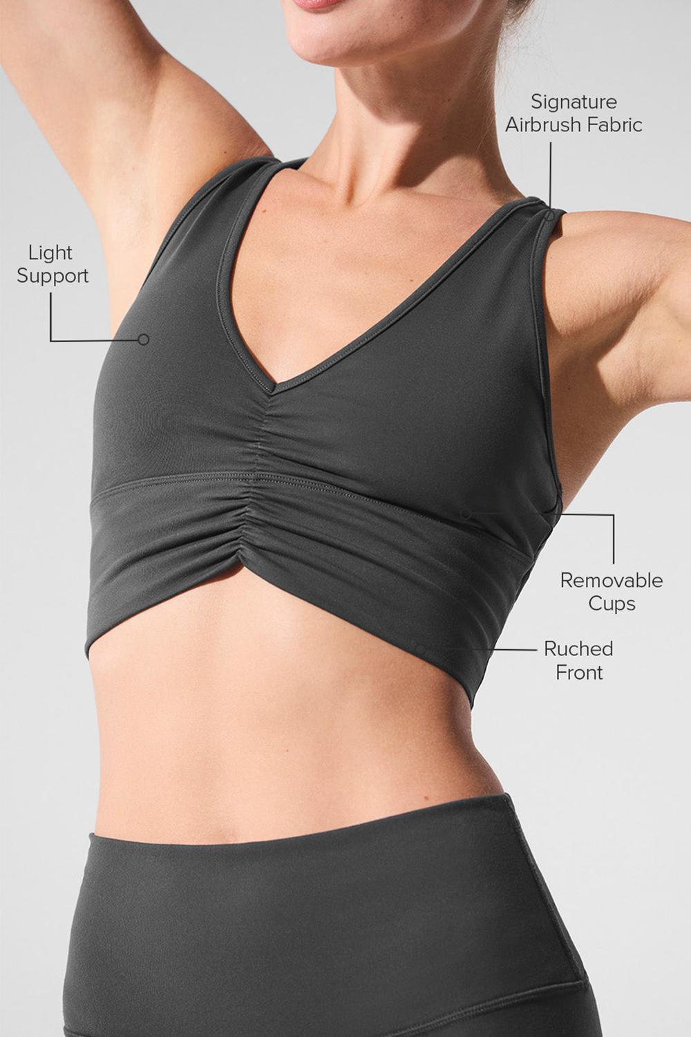 Αθλητικο Σουτιεν γυναικεια Alo Yoga Wild Thing Anthracite | Greece  UYQBA-4738