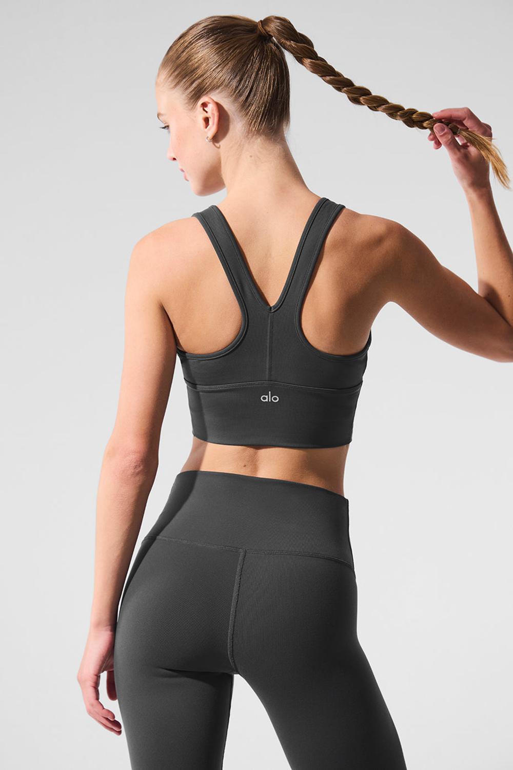 Αθλητικο Σουτιεν γυναικεια Alo Yoga Wild Thing Anthracite | Greece  UYQBA-4738