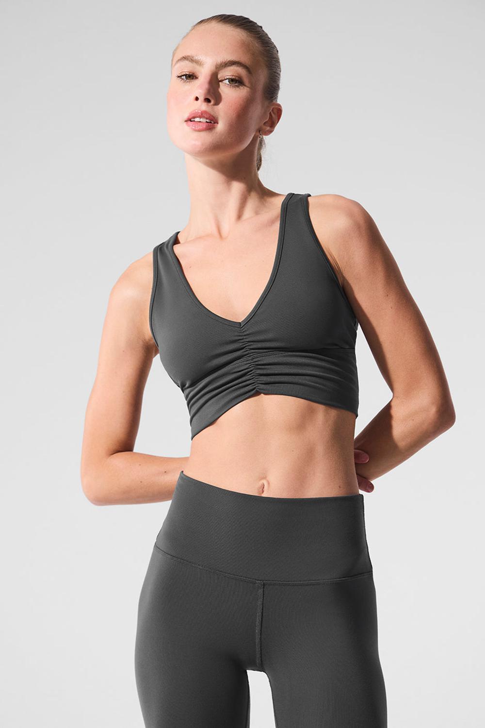 Αθλητικο Σουτιεν γυναικεια Alo Yoga Wild Thing Anthracite | Greece  UYQBA-4738