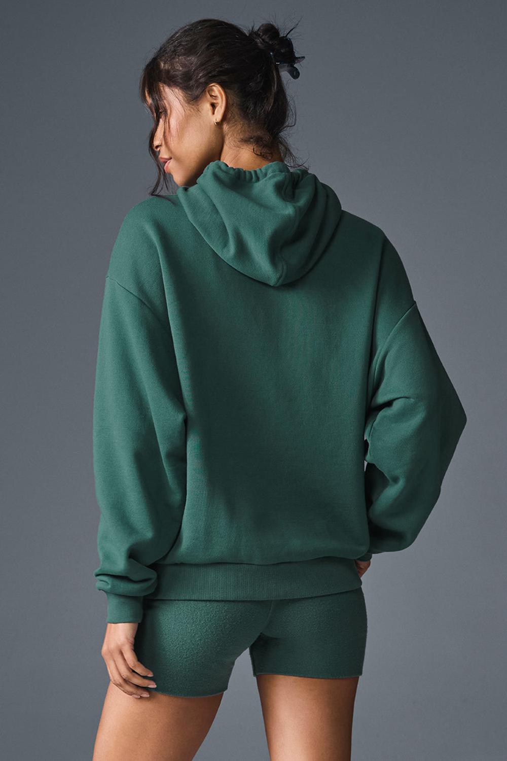 Φουτερ με Κουκουλα γυναικεια Alo Yoga Accolade Winter Ivy | Greece  KNDEF-5706