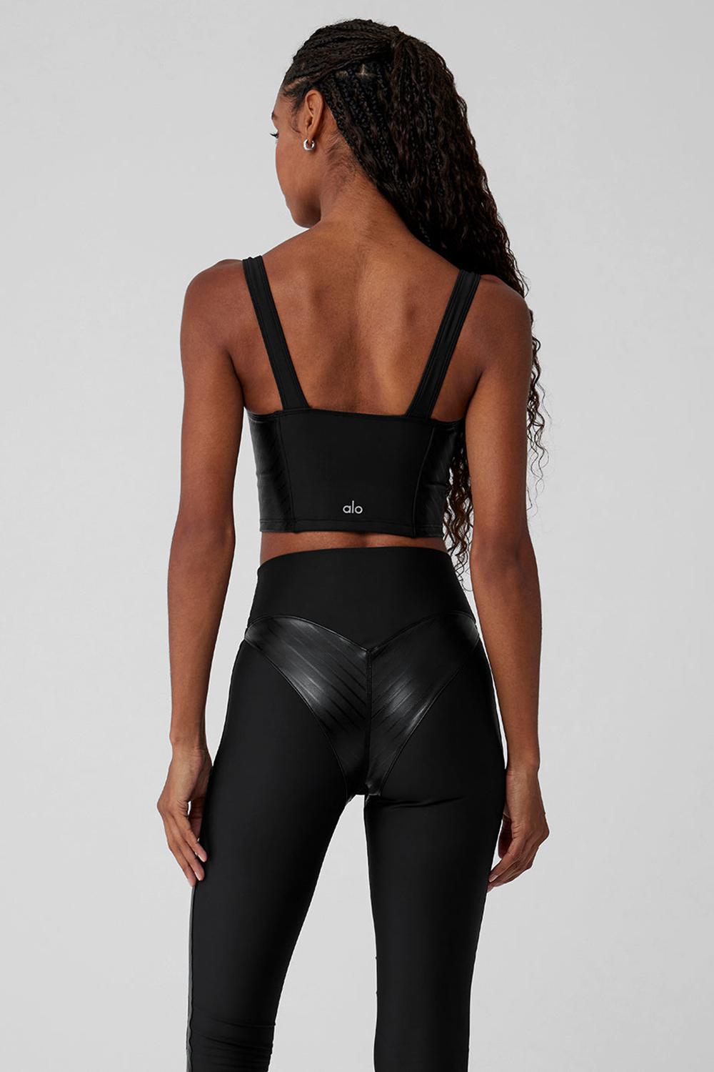 φανελακια για τρεξιμο γυναικεια Alo Yoga Airlift Winter Warm Cropped Supermoto μαυρα | Greece  RSNAF-1092