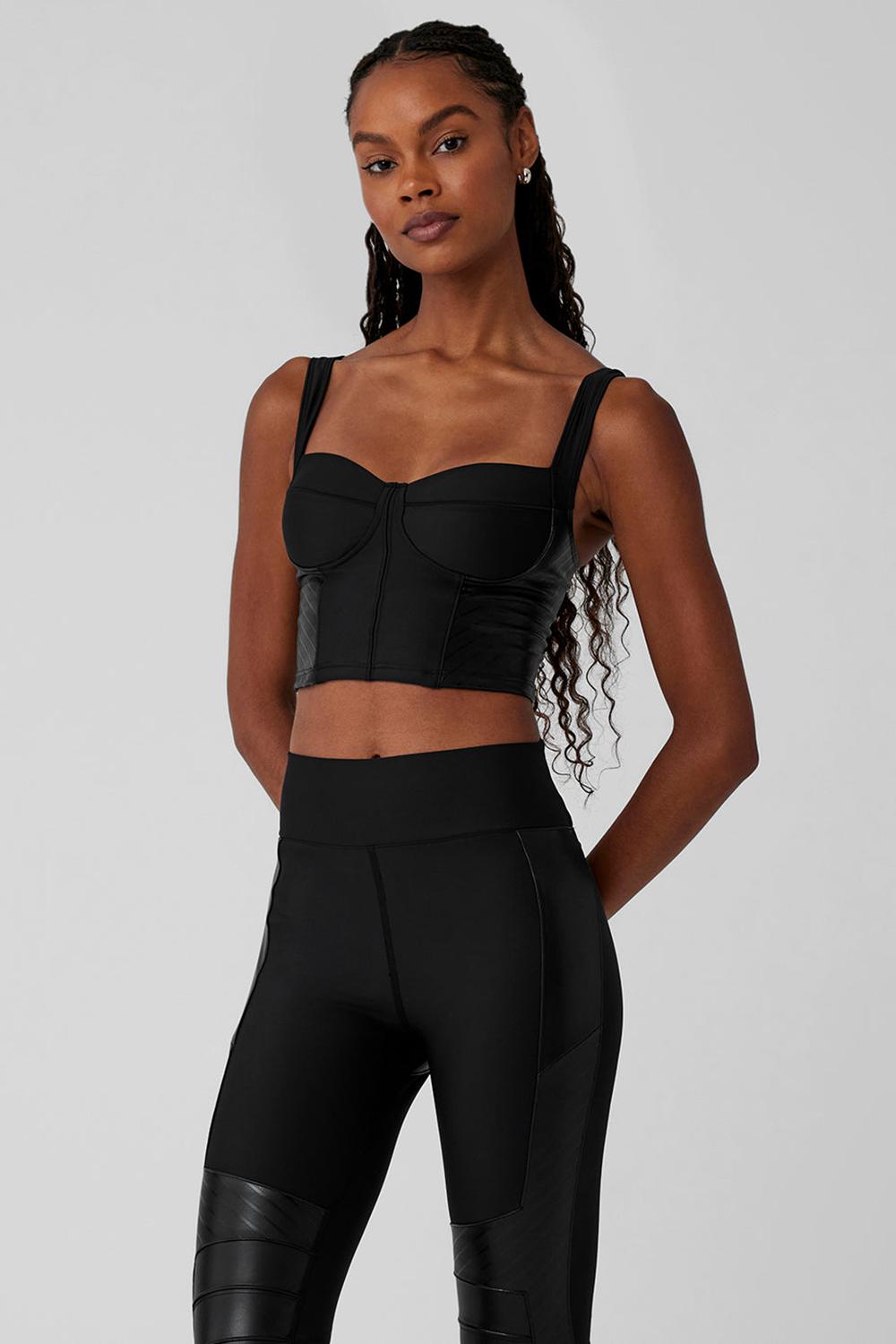φανελακια για τρεξιμο γυναικεια Alo Yoga Airlift Winter Warm Cropped Supermoto μαυρα | Greece  RSNAF-1092