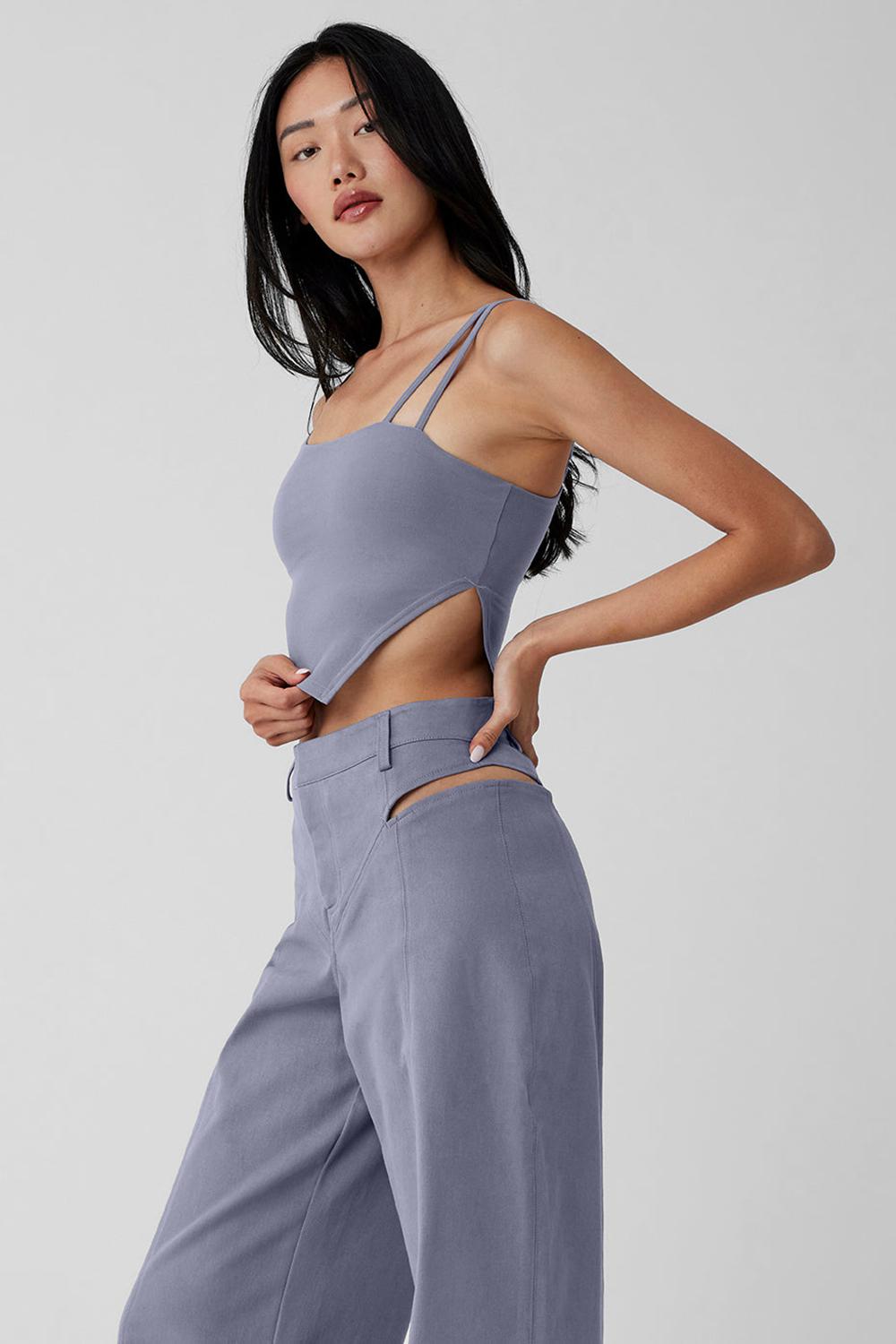 φανελακια για τρεξιμο γυναικεια Alo Yoga Alosoft All Night Fog | Greece  YZOAT-7962