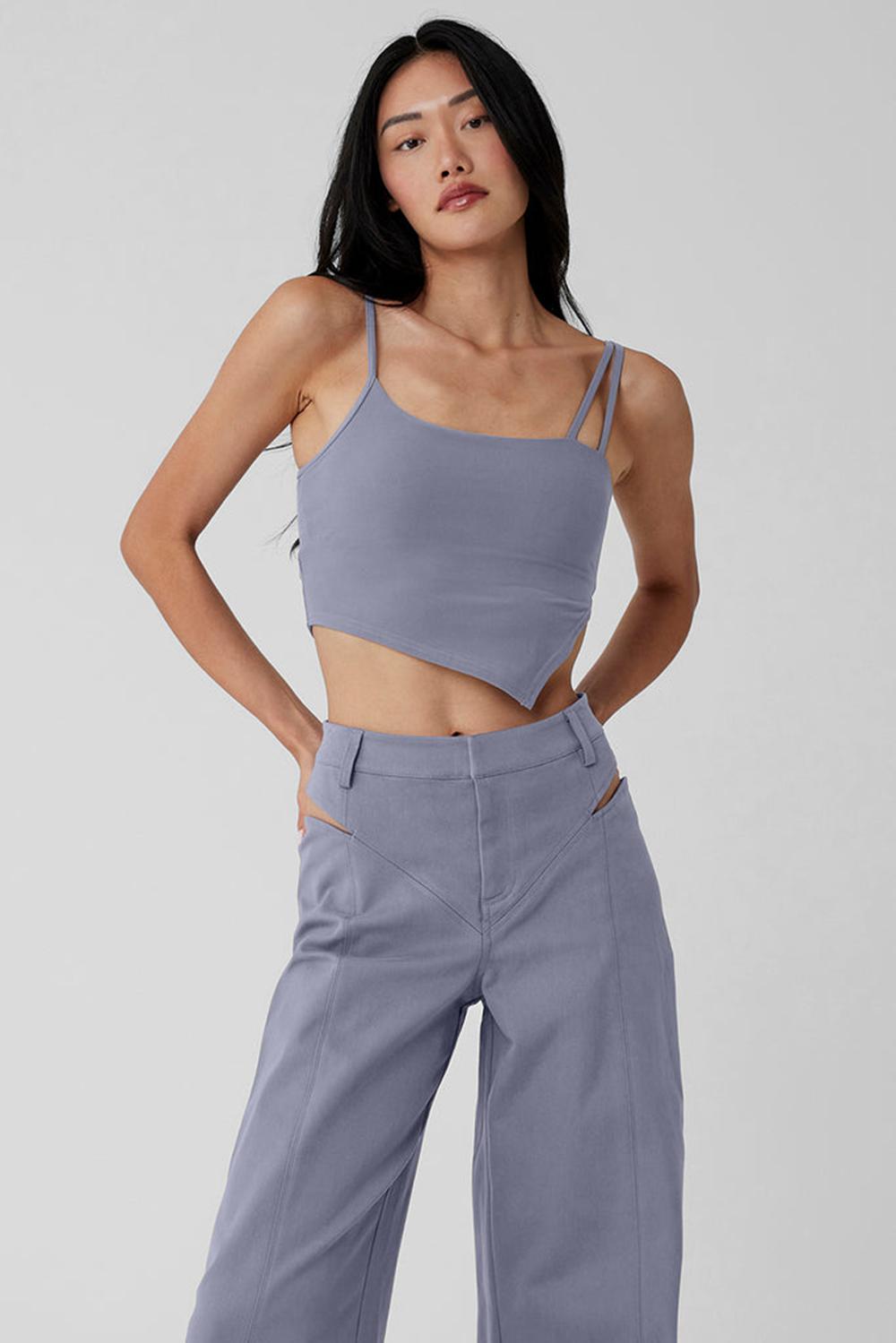 φανελακια για τρεξιμο γυναικεια Alo Yoga Alosoft All Night Fog | Greece  YZOAT-7962