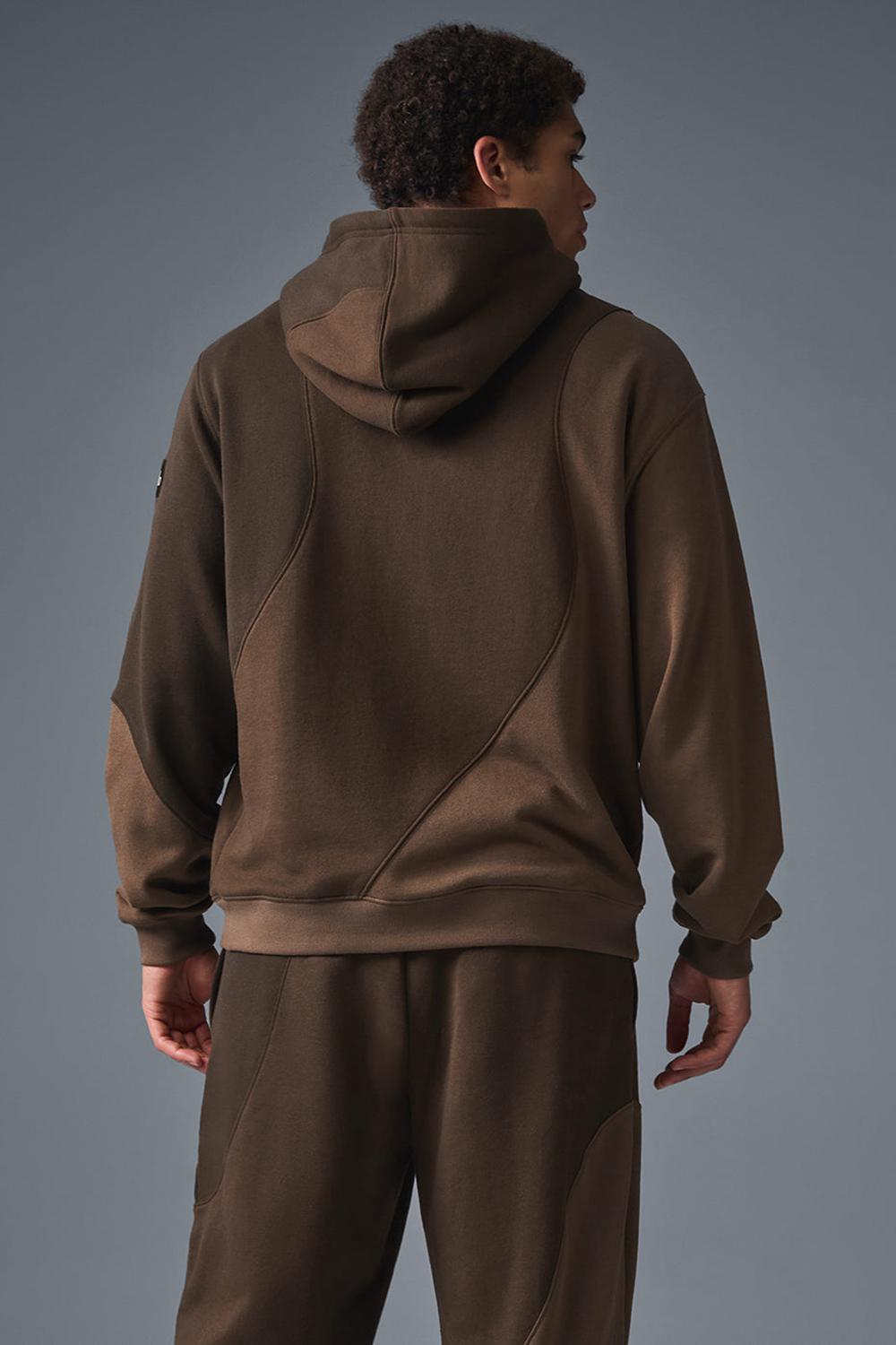 Φουτερ με Κουκουλα ανδρικα Alo Yoga Make Waves Espresso Tonal | Greece  LVPBA-9841