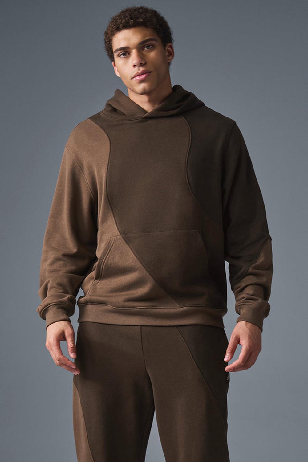 Φουτερ με Κουκουλα ανδρικα Alo Yoga Make Waves Espresso Tonal | Greece  LVPBA-9841