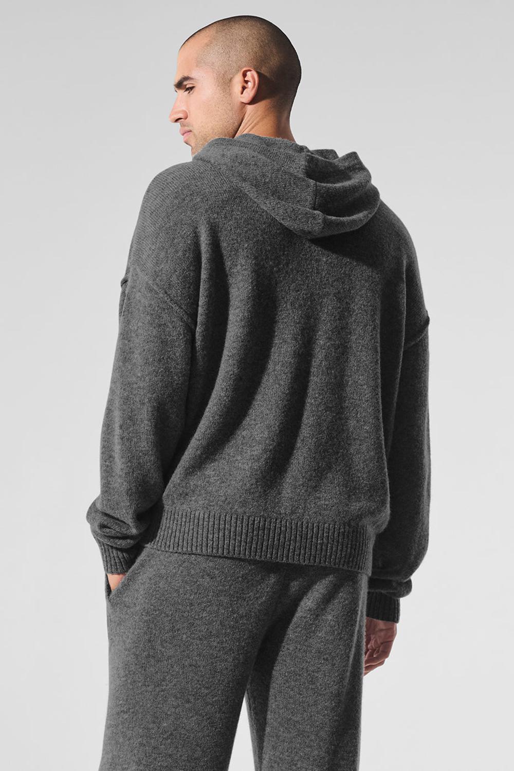 Φουτερ με Κουκουλα ανδρικα Alo Yoga New Class Cashmere Πλατίνα γκρι | Greece  UVZRD-4769