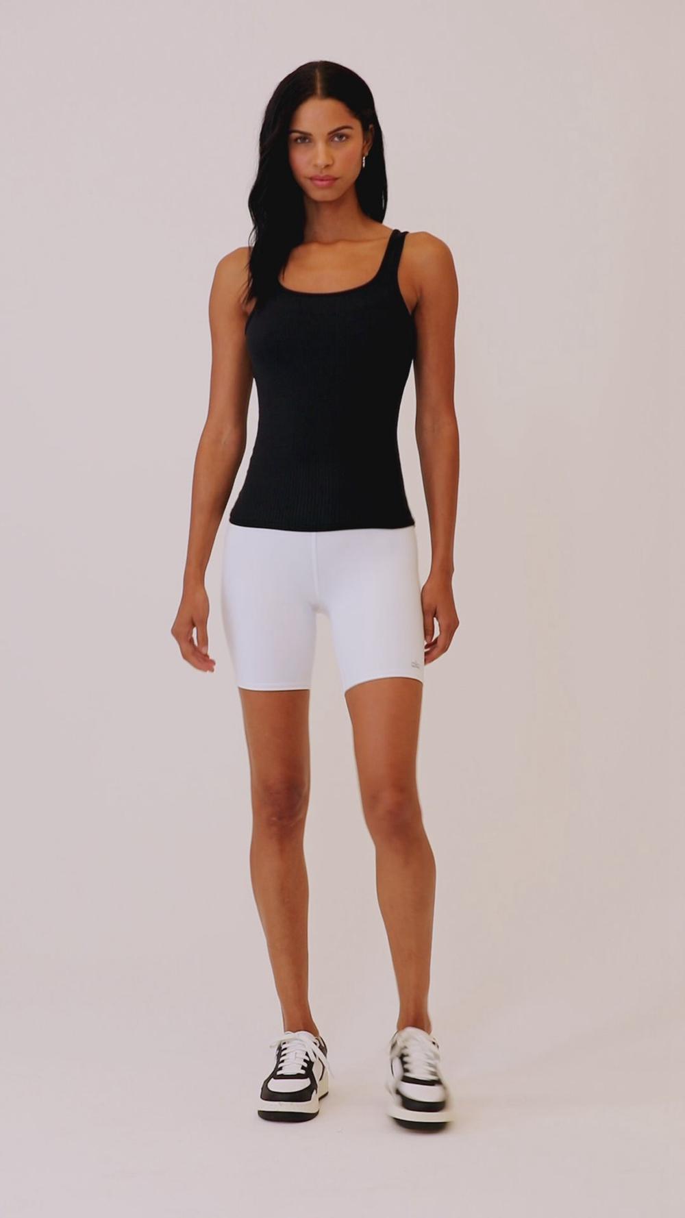 φανελακια για τρεξιμο γυναικεια Alo Yoga Ribbed Sea Coast Scoop Neck ασπρα | Greece  SOMCL-7395