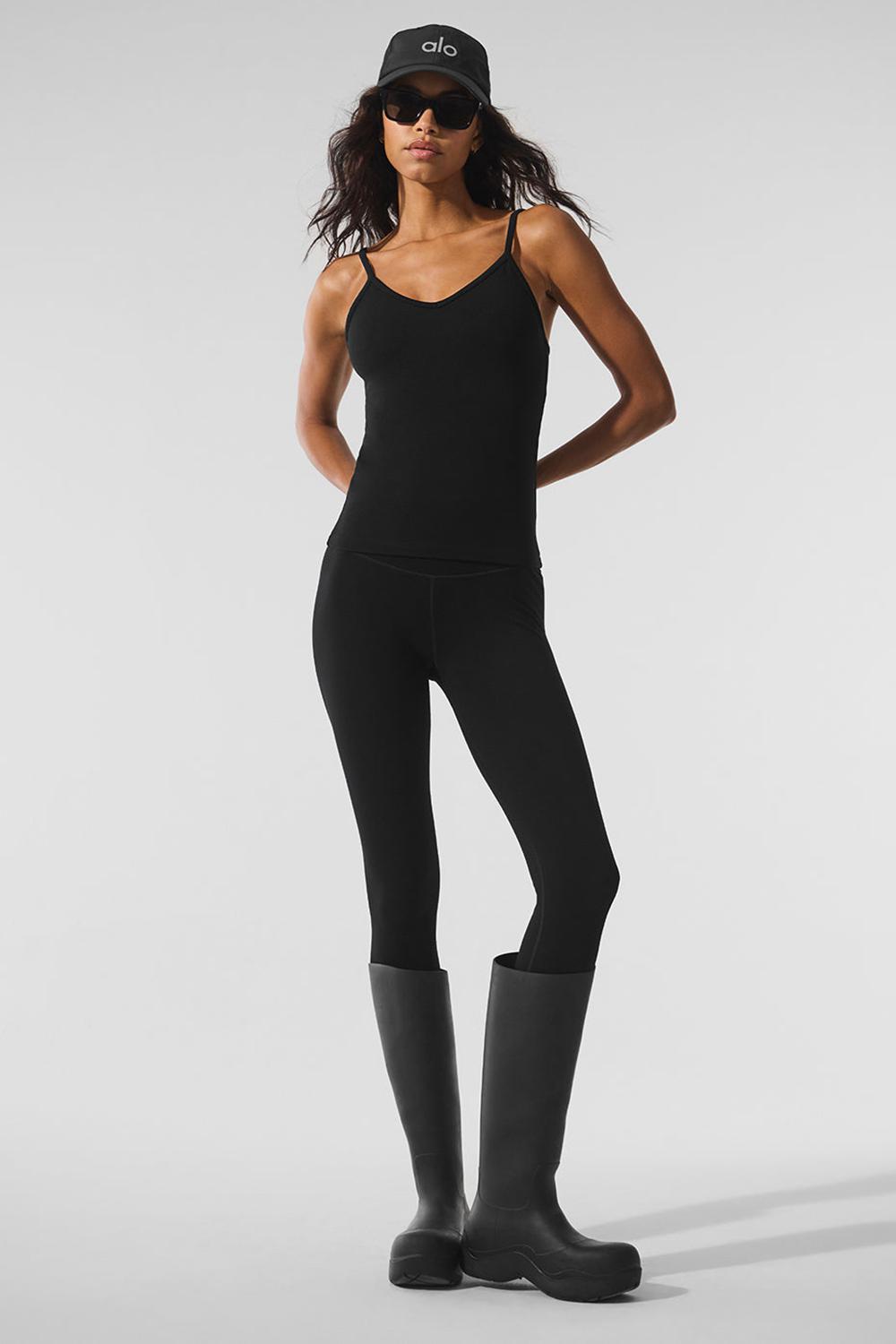 φανελακια για τρεξιμο γυναικεια Alo Yoga Seamless Winter Warm Plush μαυρα | Greece  DPJZM-2573