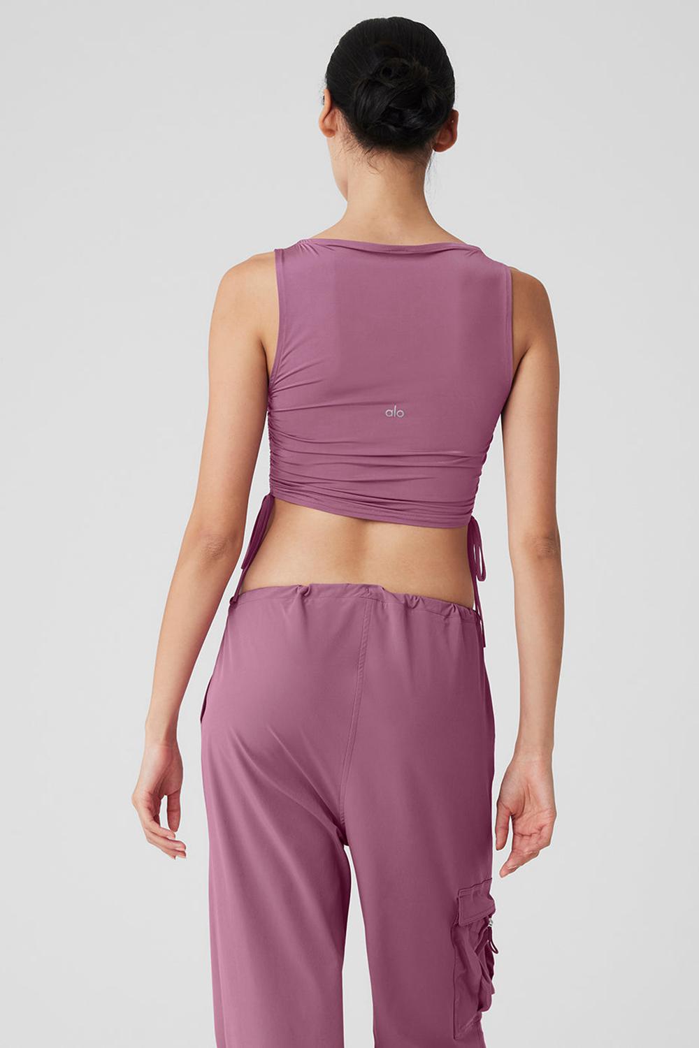 φανελακια για τρεξιμο γυναικεια Alo Yoga Standout Cropped Soft Mulberry | Greece  IGJSC-5872
