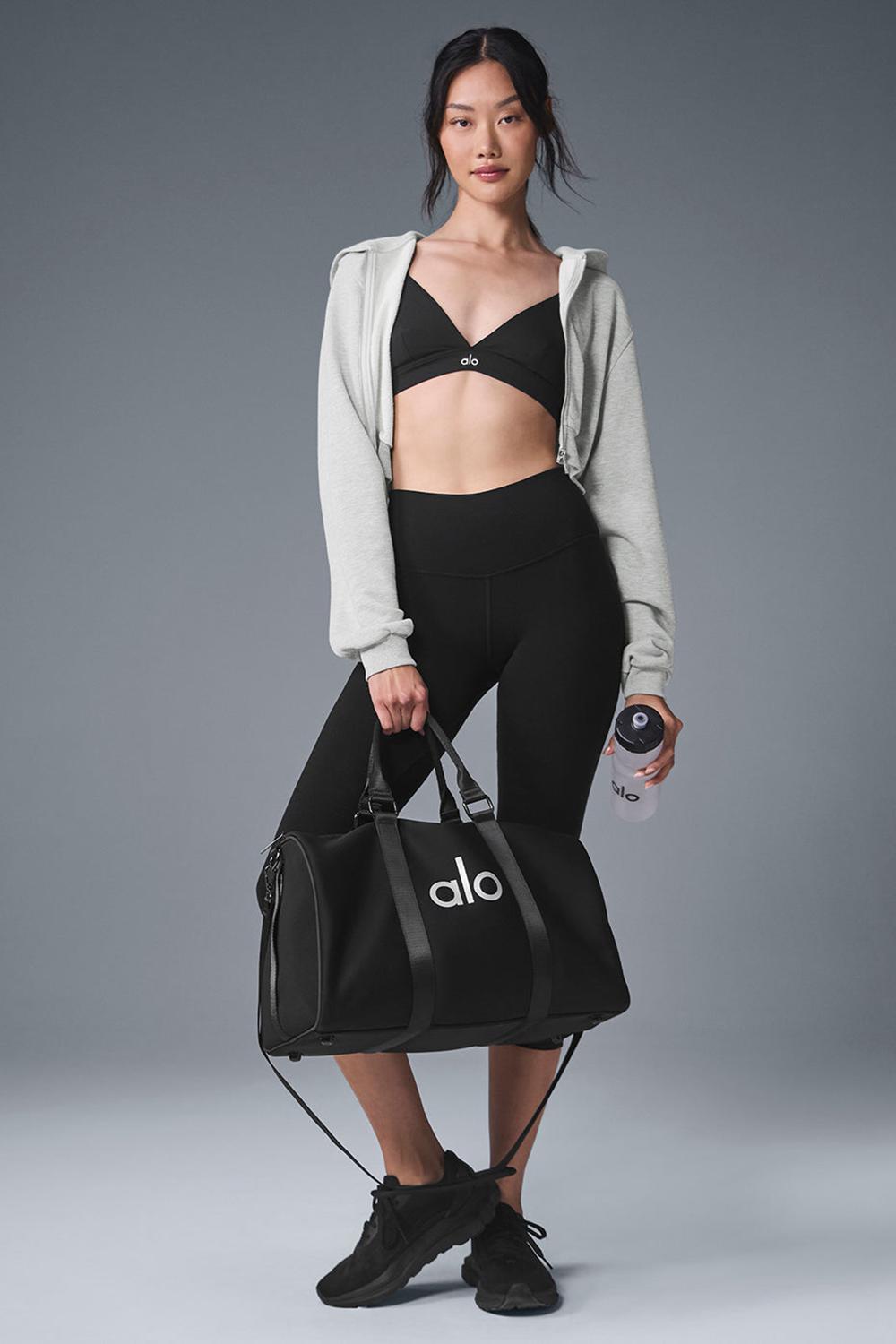 Φουτερ με Κουκουλα γυναικεια Alo Yoga Sweet Escape Zip Up γκρι | Greece  CYSPX-2314