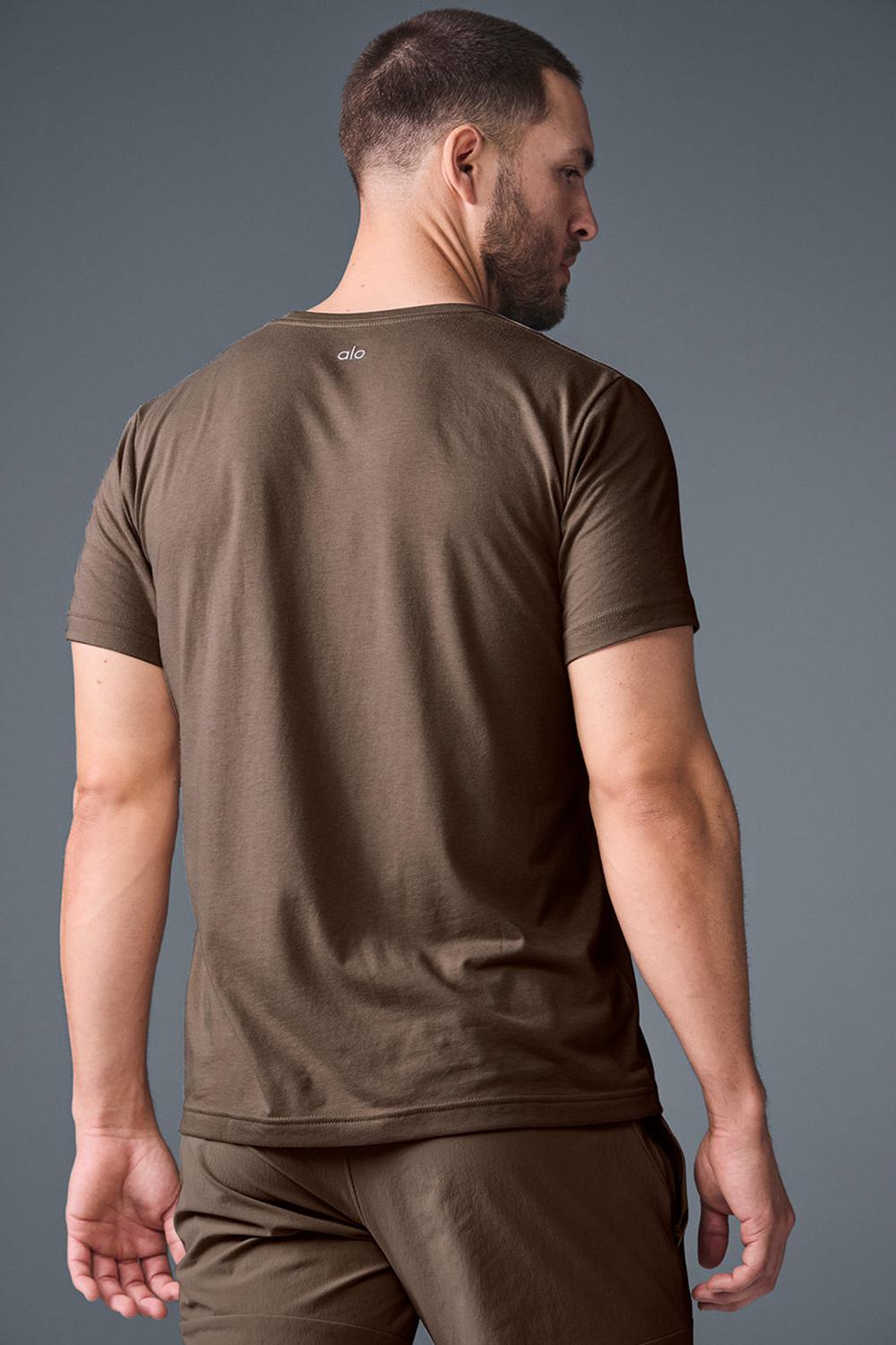 μπλουζακια για τρεξιμο ανδρικα Alo Yoga Triumph Espresso | Greece  UGQEP-5490