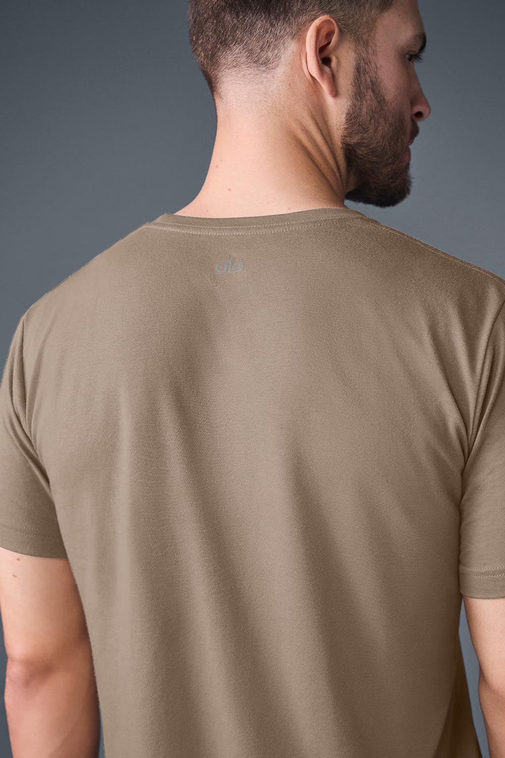 μπλουζακια για τρεξιμο ανδρικα Alo Yoga Triumph Gravel | Greece  EFRCV-2390