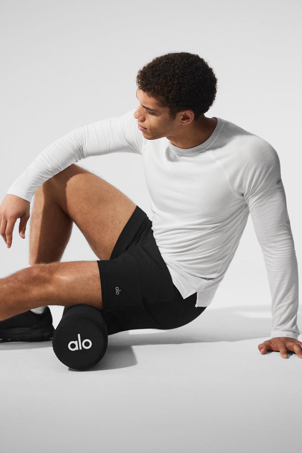 μπλουζακια για τρεξιμο ανδρικα Alo Yoga Triumph Long Sleeve ασπρα | Greece  IASGH-0268