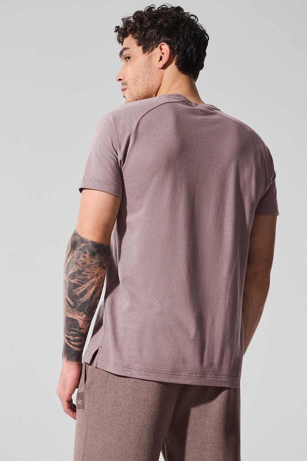 μπλουζακια για τρεξιμο ανδρικα Alo Yoga Triumph Raglan Mushroom | Greece  ICOLP-5671