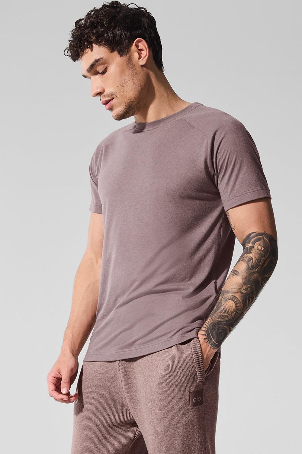 μπλουζακια για τρεξιμο ανδρικα Alo Yoga Triumph Raglan Mushroom | Greece  ICOLP-5671