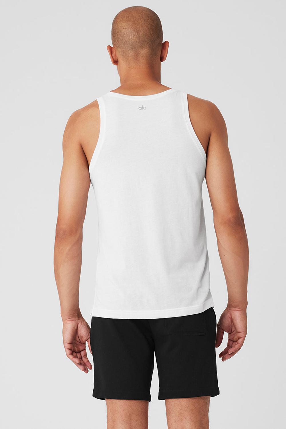 φανελακια για τρεξιμο ανδρικα Alo Yoga Triumph ασπρα | Greece  MNXQJ-1890