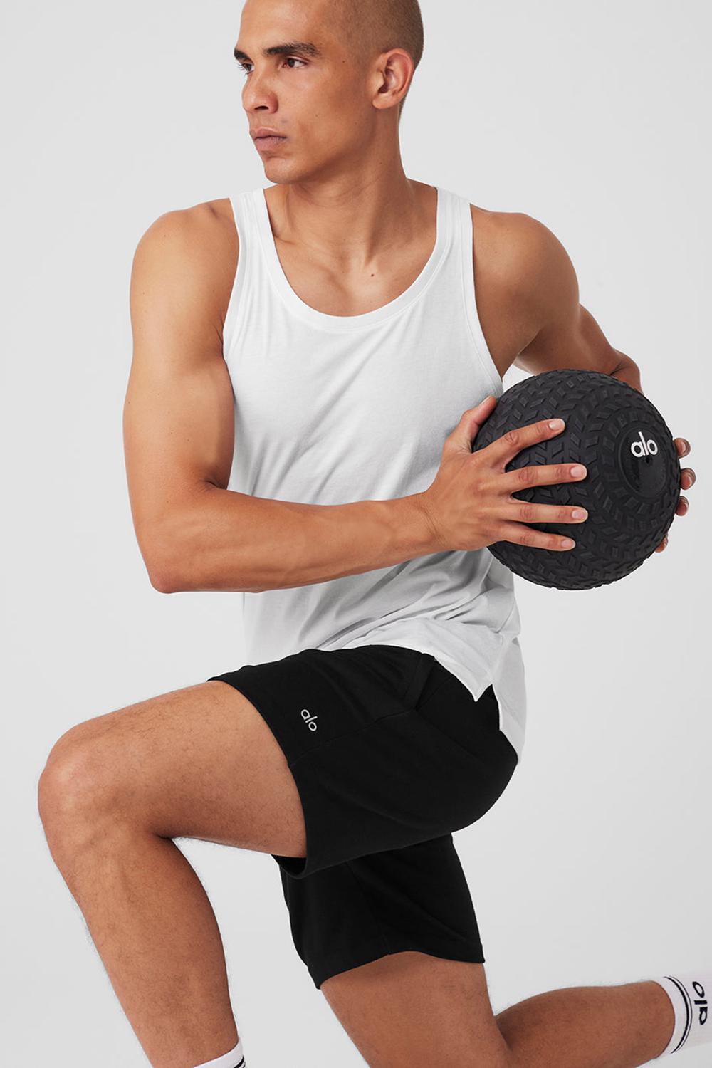 φανελακια για τρεξιμο ανδρικα Alo Yoga Triumph ασπρα | Greece  MNXQJ-1890