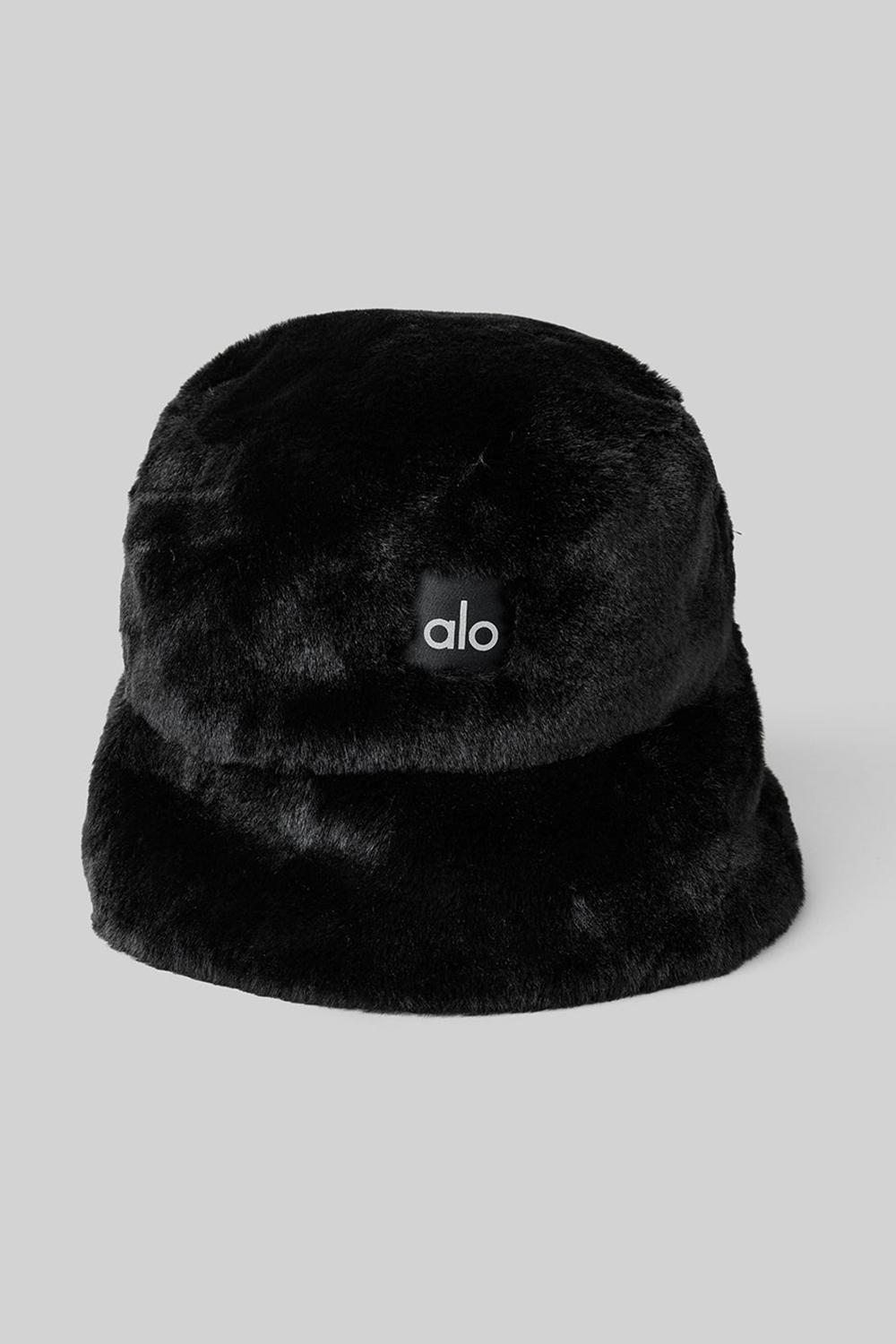 καπελα bucket γυναικεια Alo Yoga Faux Fur μαυρα | Greece  MYDTI-6570