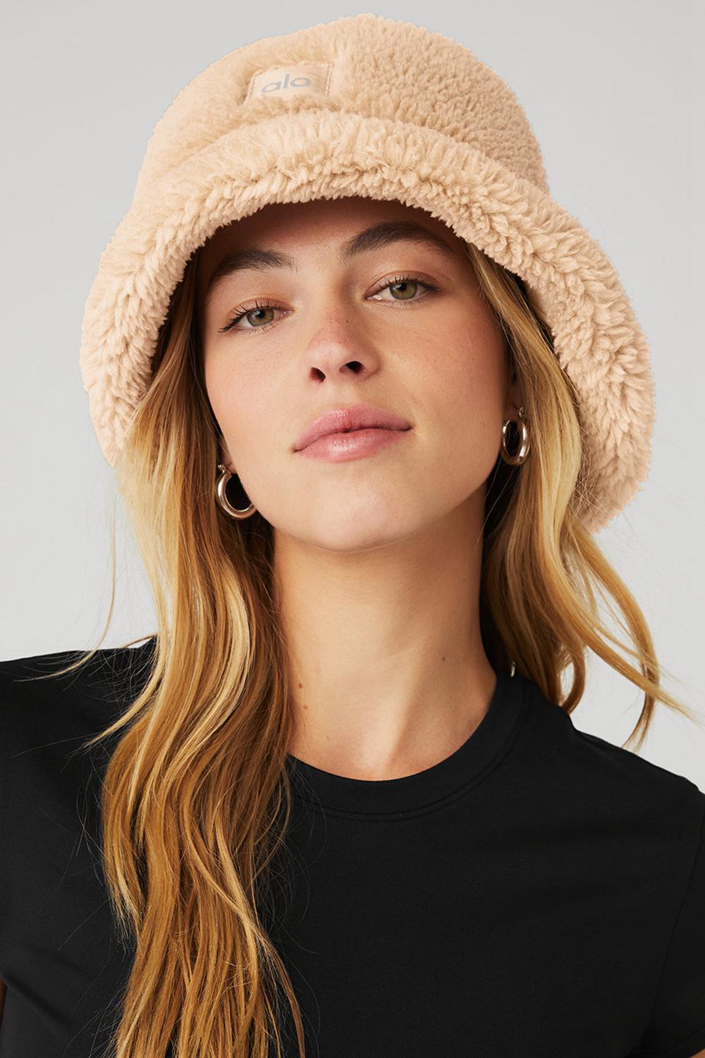 καπελα bucket γυναικεια Alo Yoga Foxy Sherpa Camel | Greece  QBTZL-8273