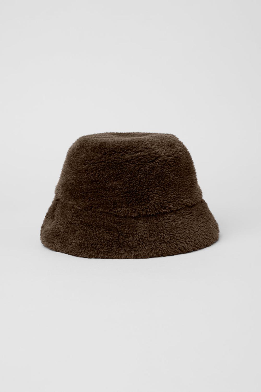 καπελα bucket γυναικεια Alo Yoga Foxy Sherpa Espresso | Greece  QSNWR-4538