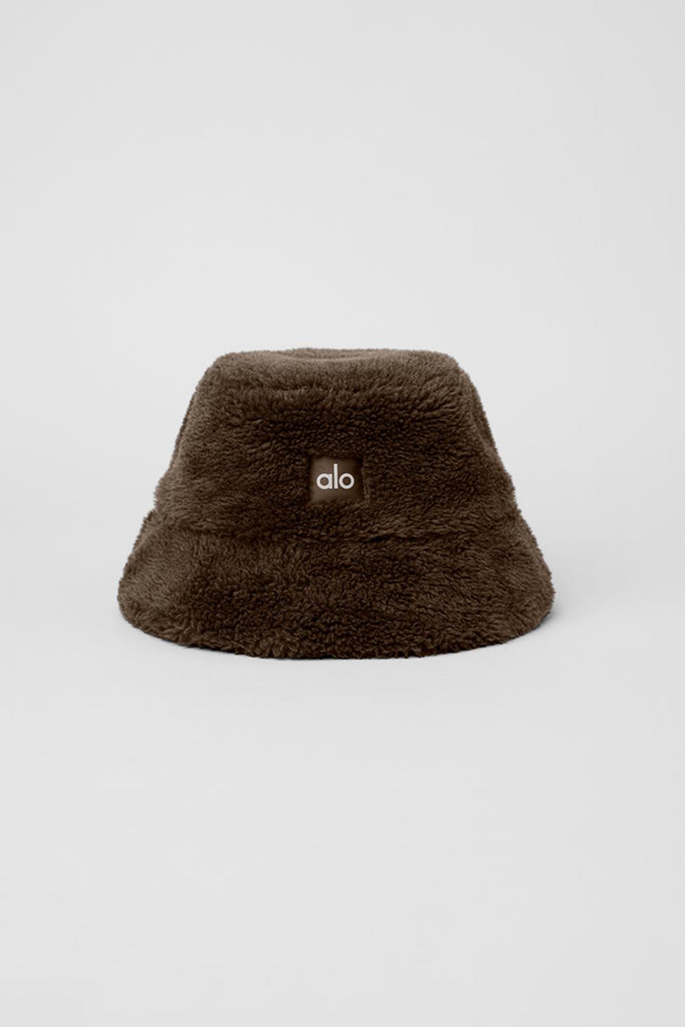 καπελα bucket γυναικεια Alo Yoga Foxy Sherpa Espresso | Greece  QSNWR-4538