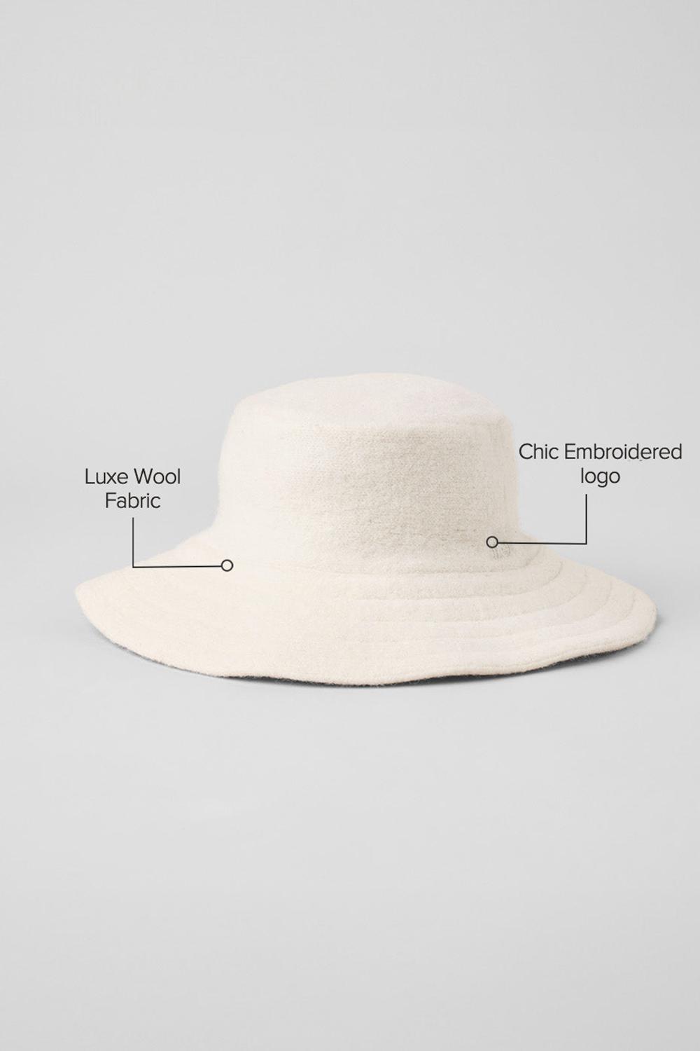 καπελα bucket ανδρικα Alo Yoga Merino Wool Ivory | Greece  EQKON-0493