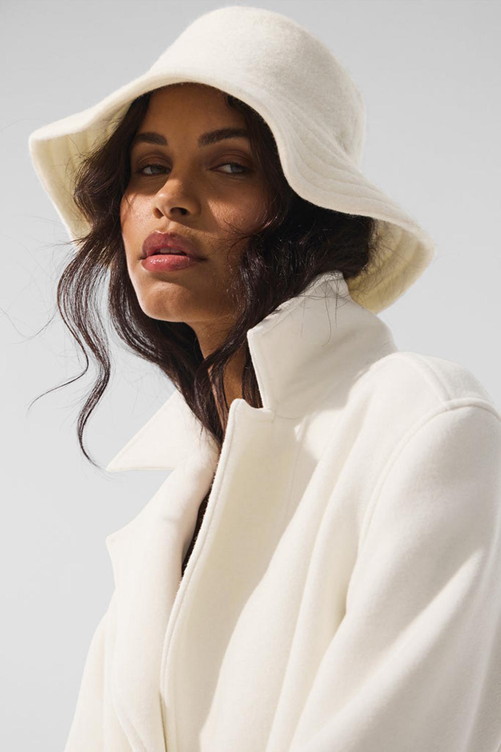 καπελα bucket ανδρικα Alo Yoga Merino Wool Ivory | Greece  EQKON-0493