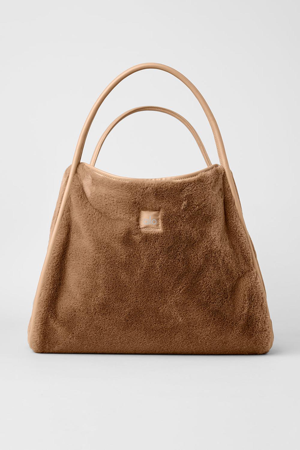 τσάντεσ tote γυναικεια Alo Yoga Faux Fur Toasted Almond | Greece  FEMVN-5901
