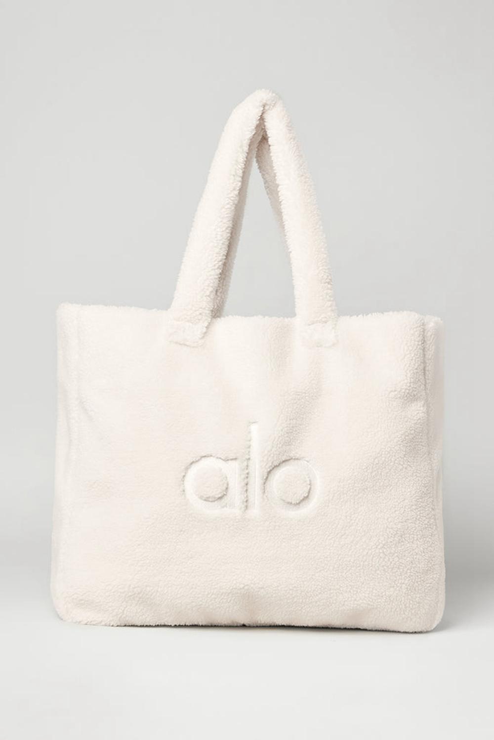 τσάντεσ tote γυναικεια Alo Yoga Foxy Sherpa Ivory | Greece  SXKUA-0271