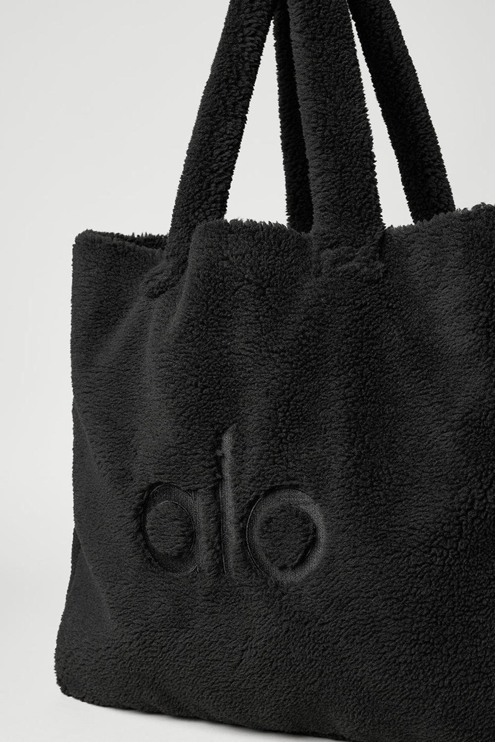 τσάντεσ tote γυναικεια Alo Yoga Foxy Sherpa μαυρα | Greece  LPGVO-1374