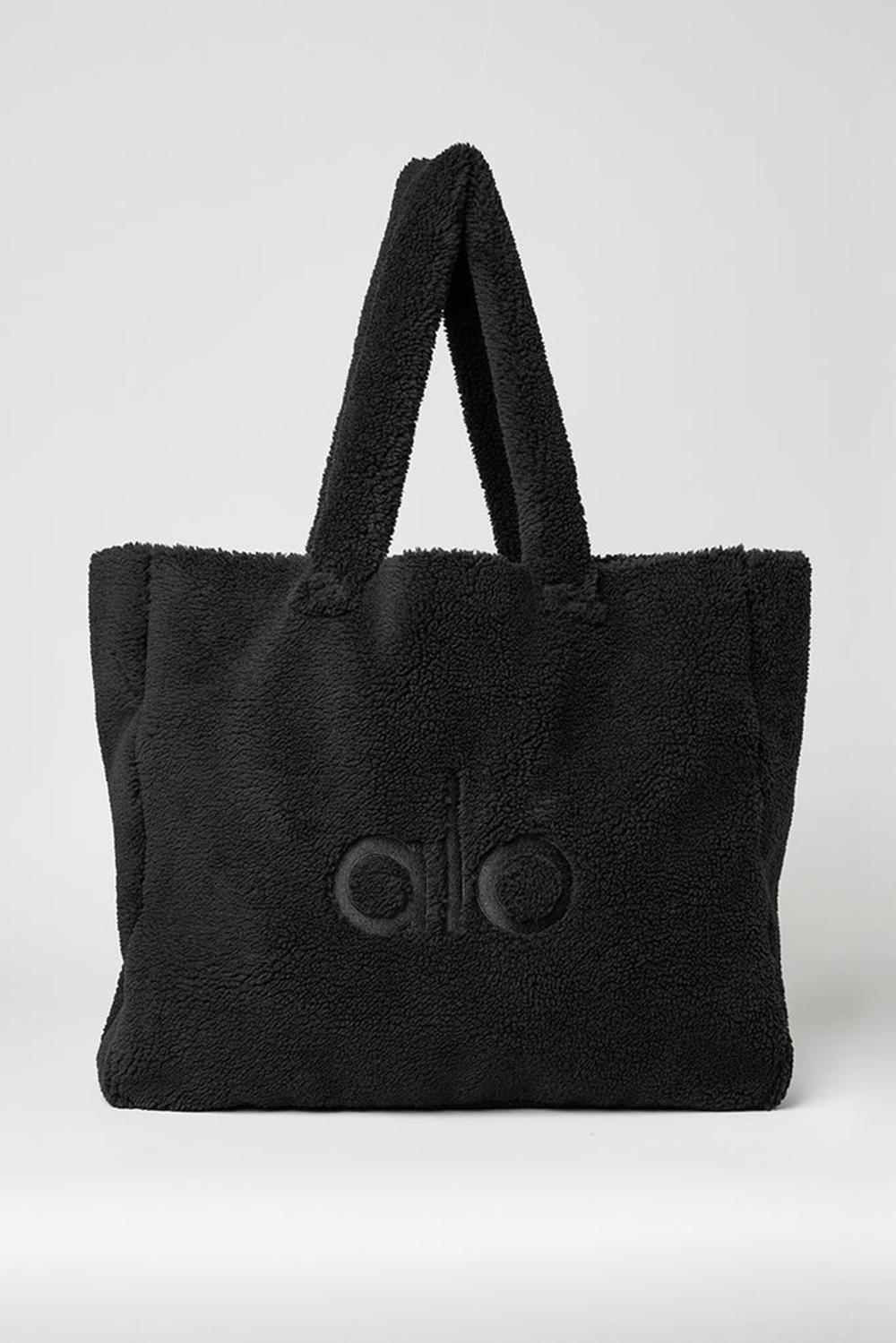 τσάντεσ tote γυναικεια Alo Yoga Foxy Sherpa μαυρα | Greece  LPGVO-1374