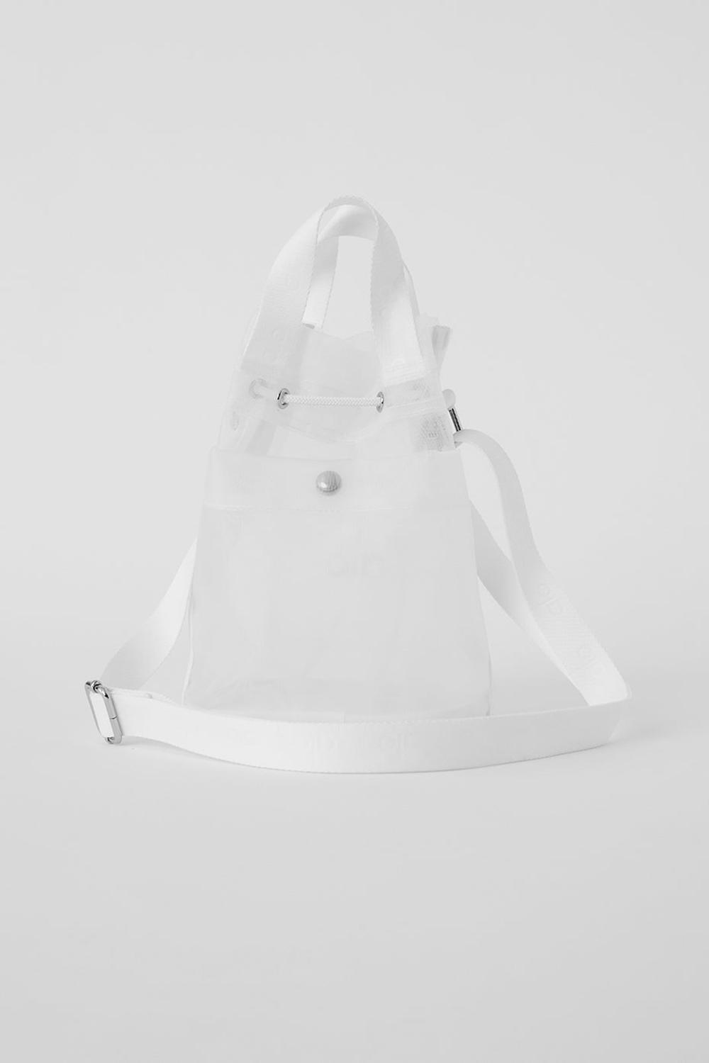 bucket bags γυναικεια Alo Yoga Sheer Cross Body ασπρα | Greece  VYWIM-7829