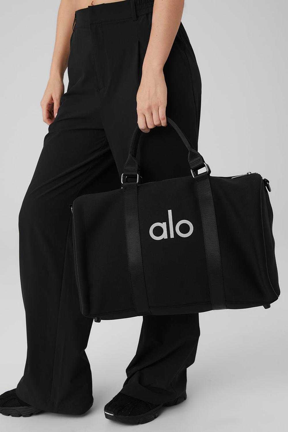 duffle τσαντεσ γυναικεια Alo Yoga Traverse μαυρα ασημι | Greece  ERDHY-5783